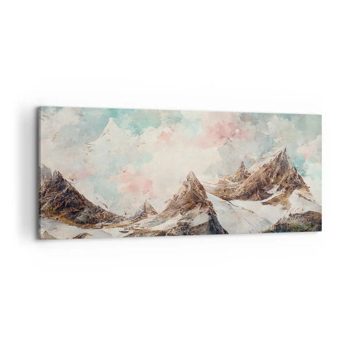 Cuadro sobre lienzo - Impresión de Imagen - Filos rocosos - 100x40 cm