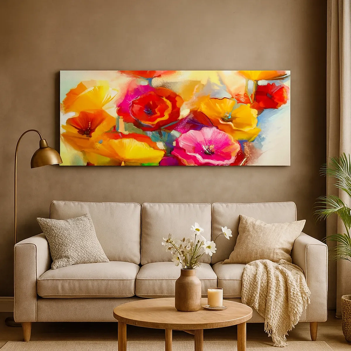 Cuadro sobre lienzo - Impresión de Imagen - No solo rojo - 30x30 cm