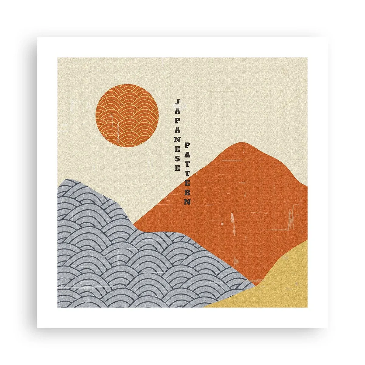 Póster - En el espíritu japonés - 50x50 cm