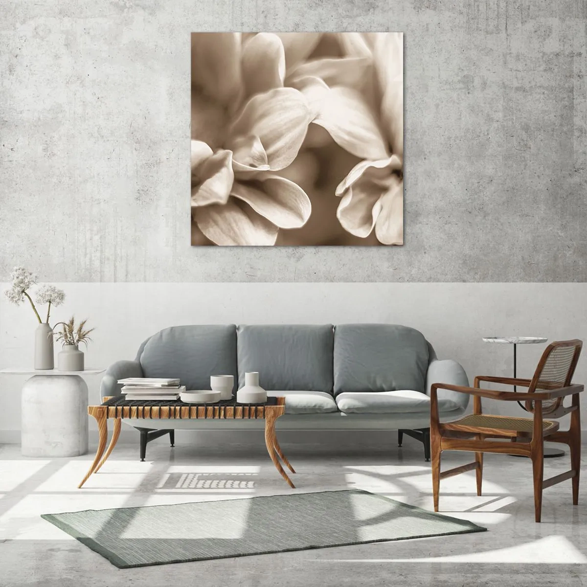 Cuadro sobre vidrio - Impresiones sobre Vidrio - Suave como una sonrisa - 40x40 cm