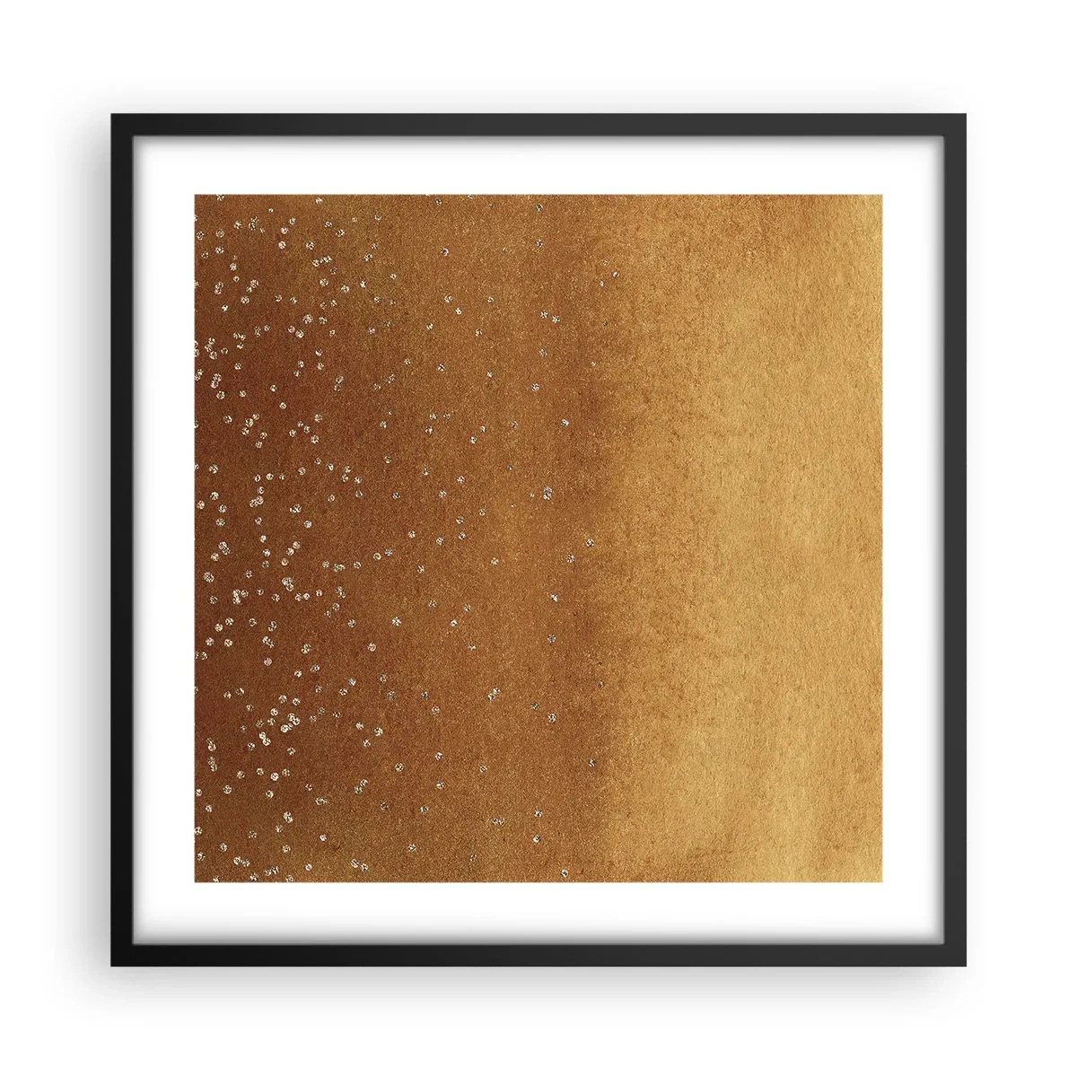 Póster en marco negro - Nacimiento de la luz - 50x50 cm