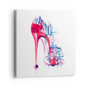 Cuadro sobre lienzo - Impresión de Imagen - Elegancia metropolitana - 30x30 cm