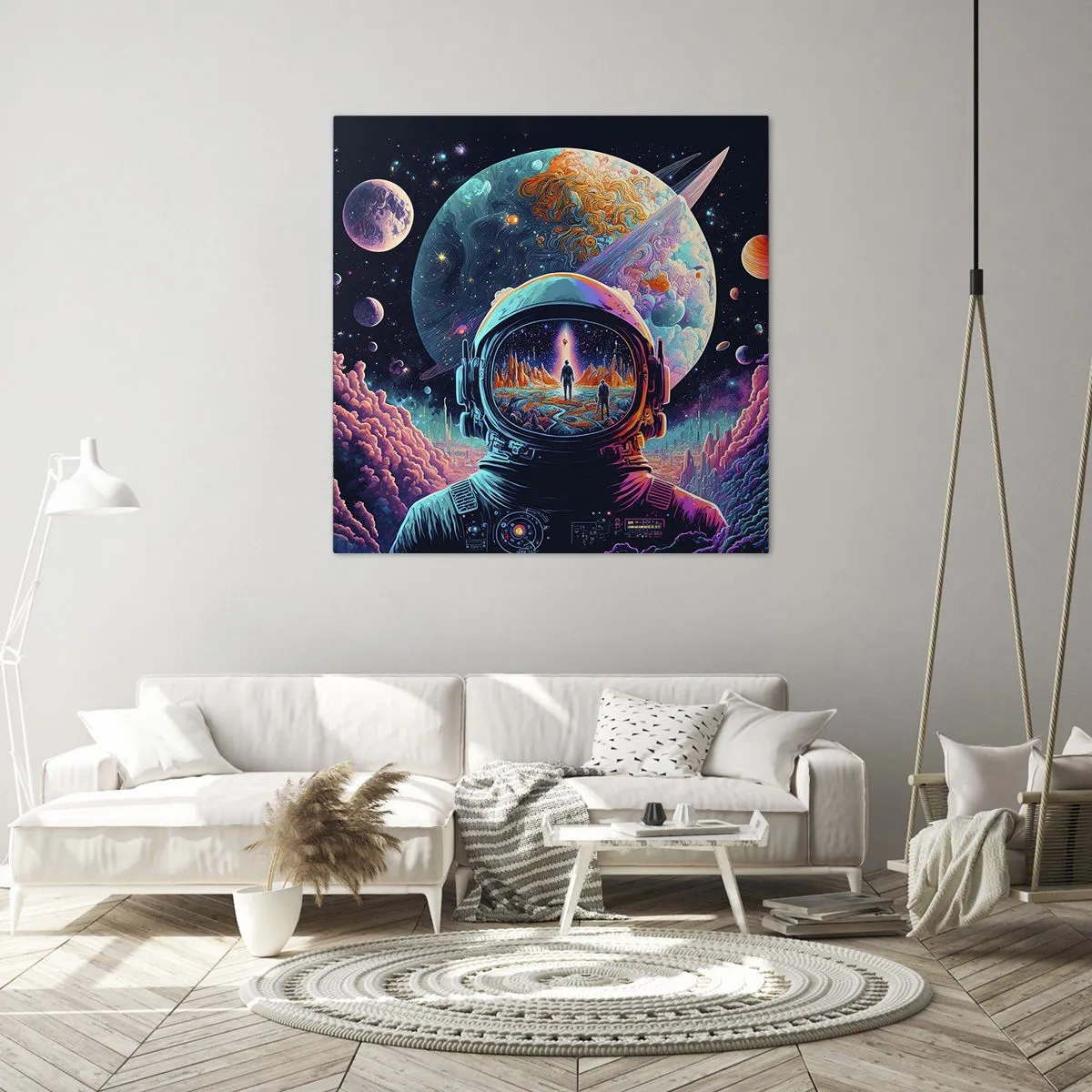 Cuadro sobre lienzo - Impresión de Imagen - Sueños de niño - 70x70 cm