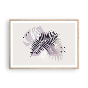 Póster en marco roble claro - La sombra de una sombra - 100x70 cm