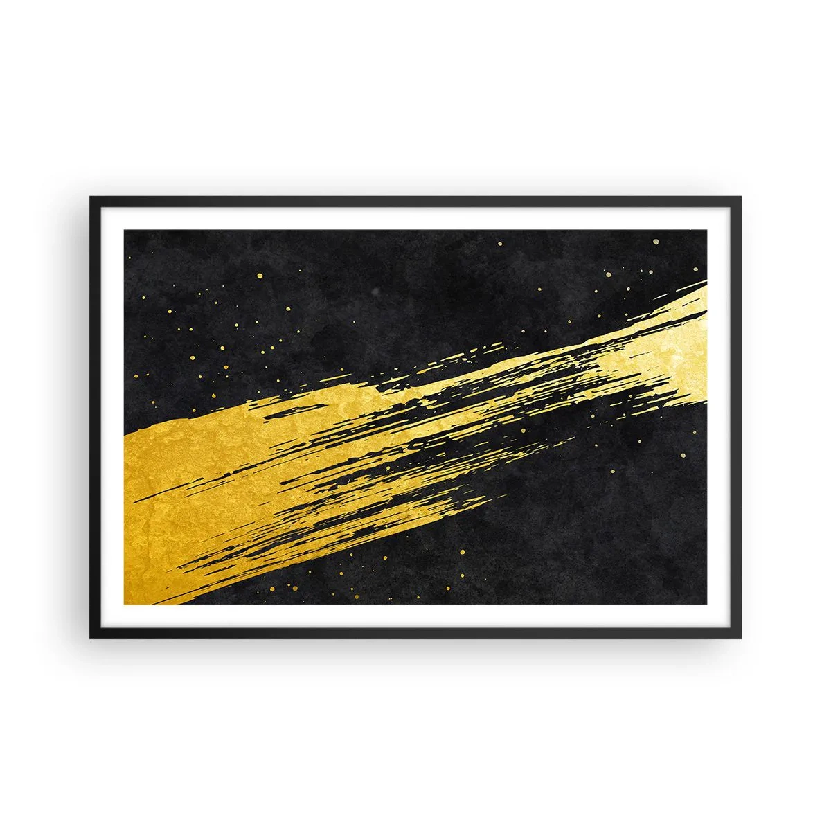 Póster en marco negro - Saltar al hiperespacio - 91x61 cm