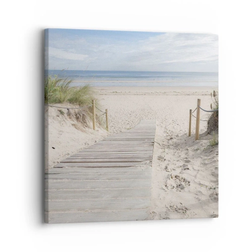 Cuadro sobre lienzo - Impresión de Imagen - Hasta el horizonte - 30x30 cm