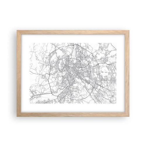 Póster en marco roble claro - El círculo romano - 40x30 cm