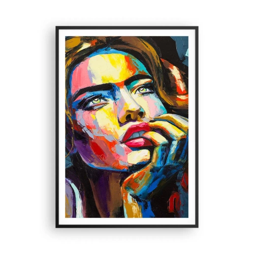 Póster en marco negro - Sueños - 70x100 cm