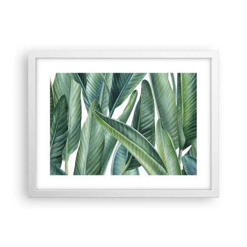 Póster en marco blanco - Vegetación en estado puro - 40x30 cm