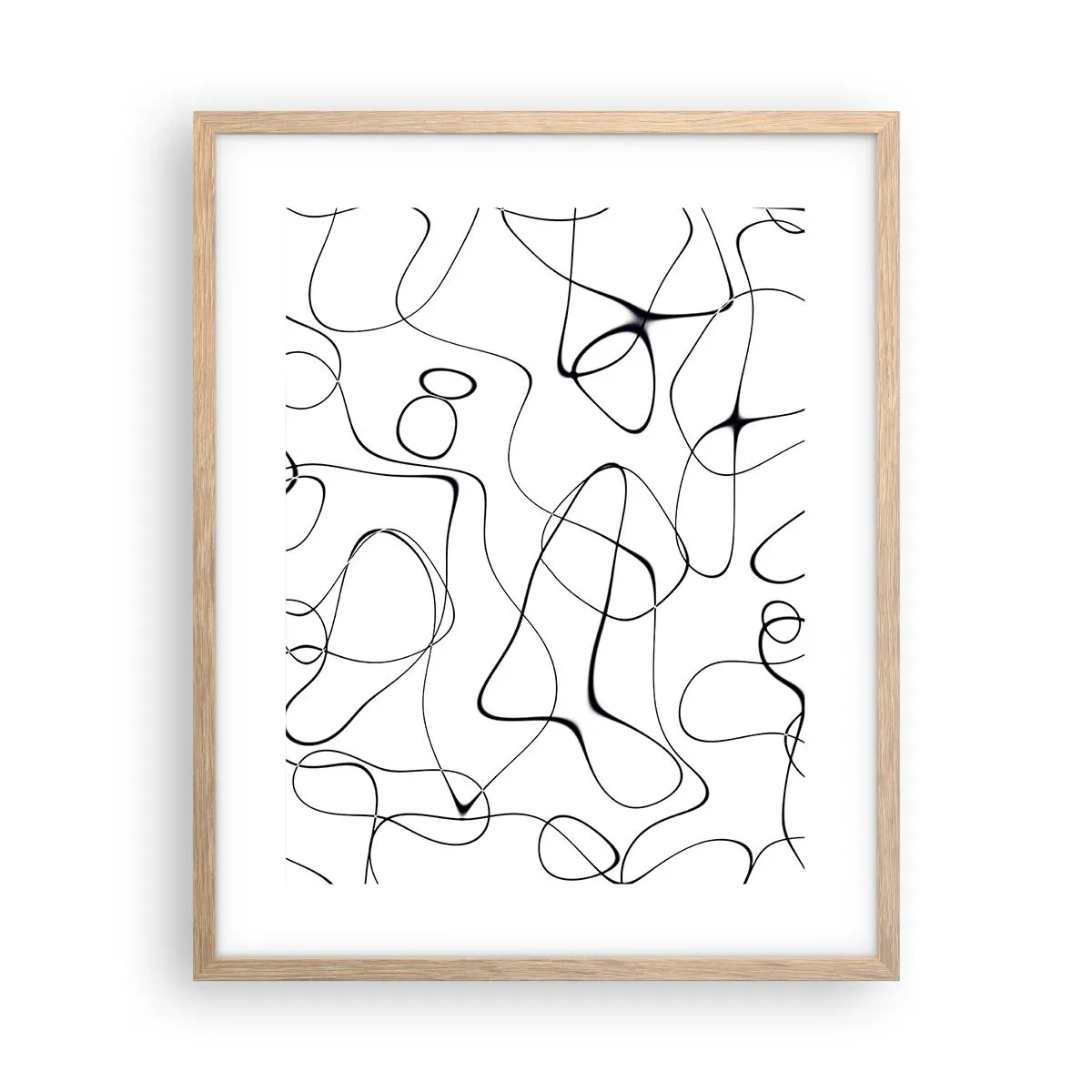 Póster en marco roble claro - Los caminos de la vida, las vicisitudes del destino - 40x50 cm