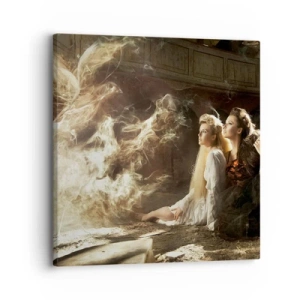 Cuadro sobre lienzo - Impresión de Imagen - Y hubo poesía - 30x30 cm