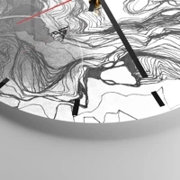 Esfera sin numeración, con rayas