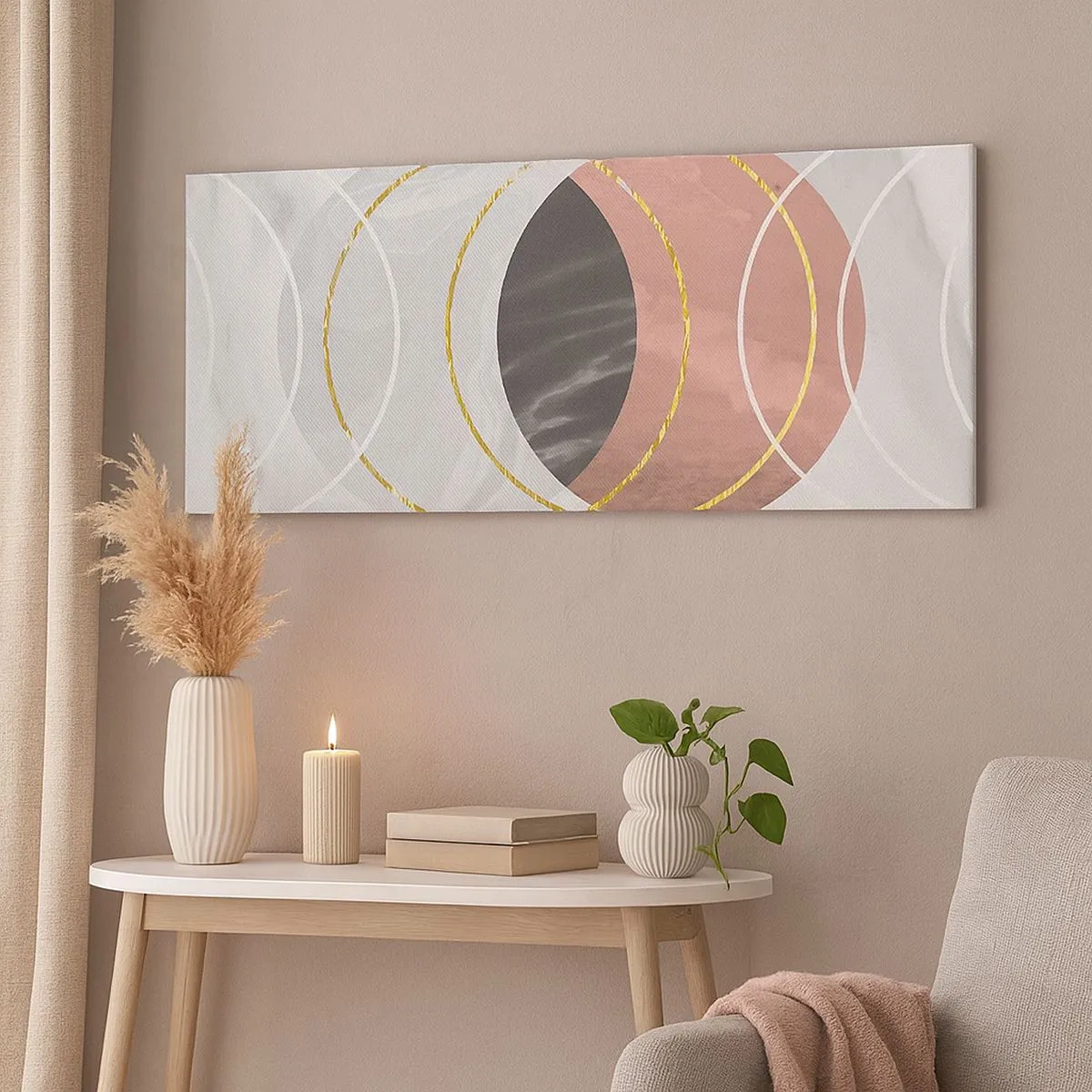 Cuadro sobre lienzo - Impresión de Imagen - Música de las esferas - 100x40 cm