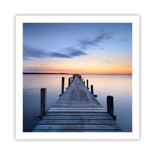 Póster - La calma de un crepúsculo sereno - 60x60 cm