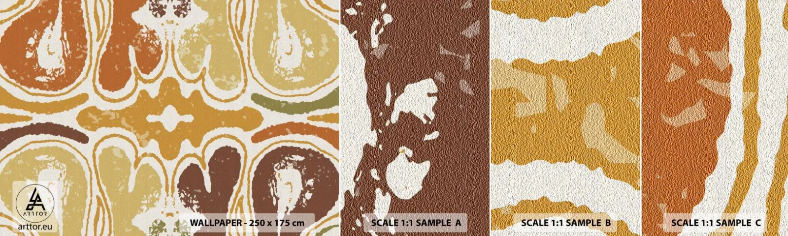 Muestra De Fotomural Standard Eco - Abstracción sentimental - Envejecido, bohemia, Pedazo - 100x30 cm