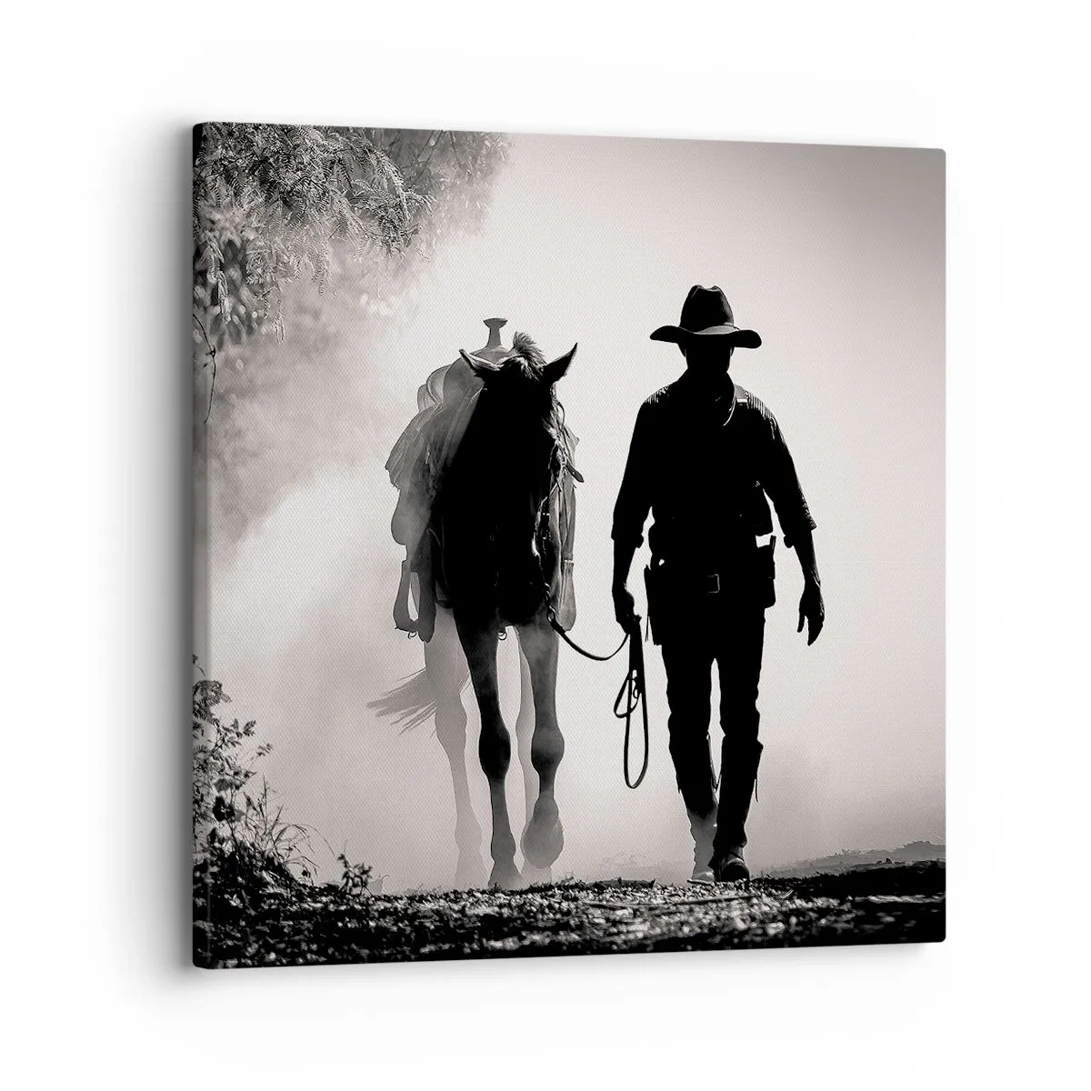 Cuadro sobre lienzo - Impresión de Imagen - La mañana de Texas - 30x30 cm