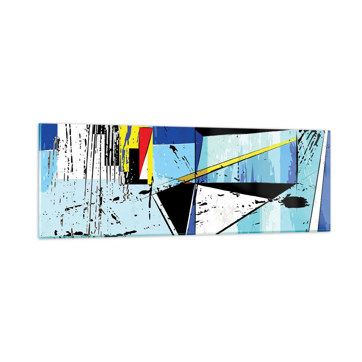 Cuadro sobre vidrio - Impresiones sobre Vidrio - Mirando el mundo desde un ángulo distinto - 90x30 cm