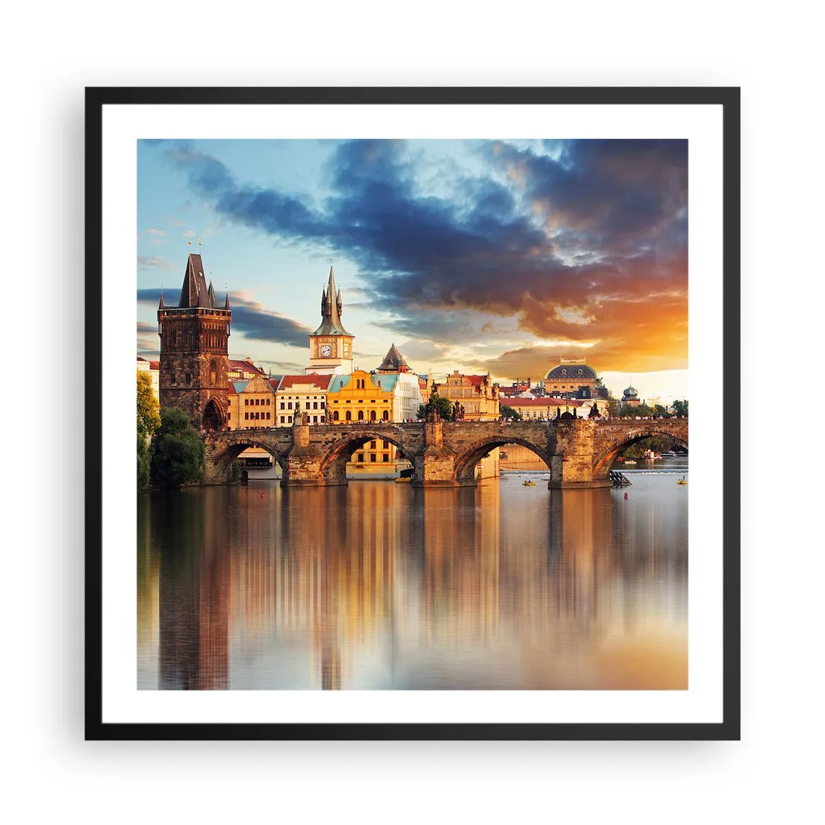 Póster en marco negro - La belleza no tiene edad - 60x60 cm