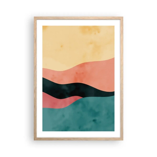 Póster en marco roble claro - Discordia compatible - 50x70 cm