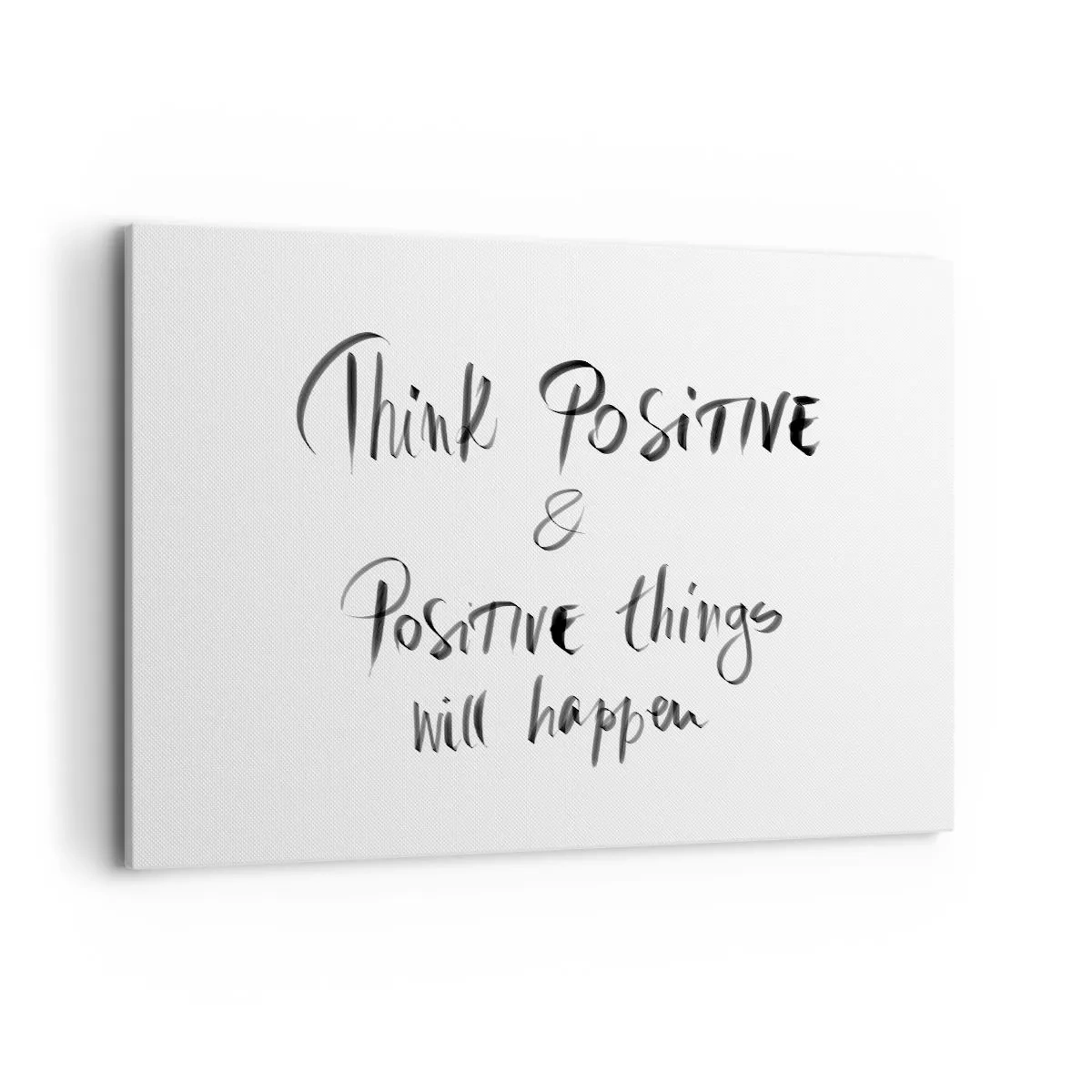 Cuadro sobre lienzo - Impresión de Imagen - Letras inspiradoras en negro sobre fondo blanco. - 120x80cm - ¿Cómo vivir? - Decoración de pared moderna para salón y dormitorio ARTTOR