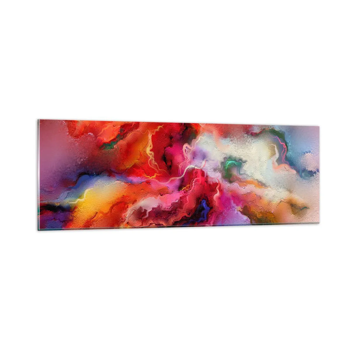 Cuadro sobre vidrio - Impresiones sobre Vidrio - Cómo atrapar los sueños: el humo - 90x30 cm