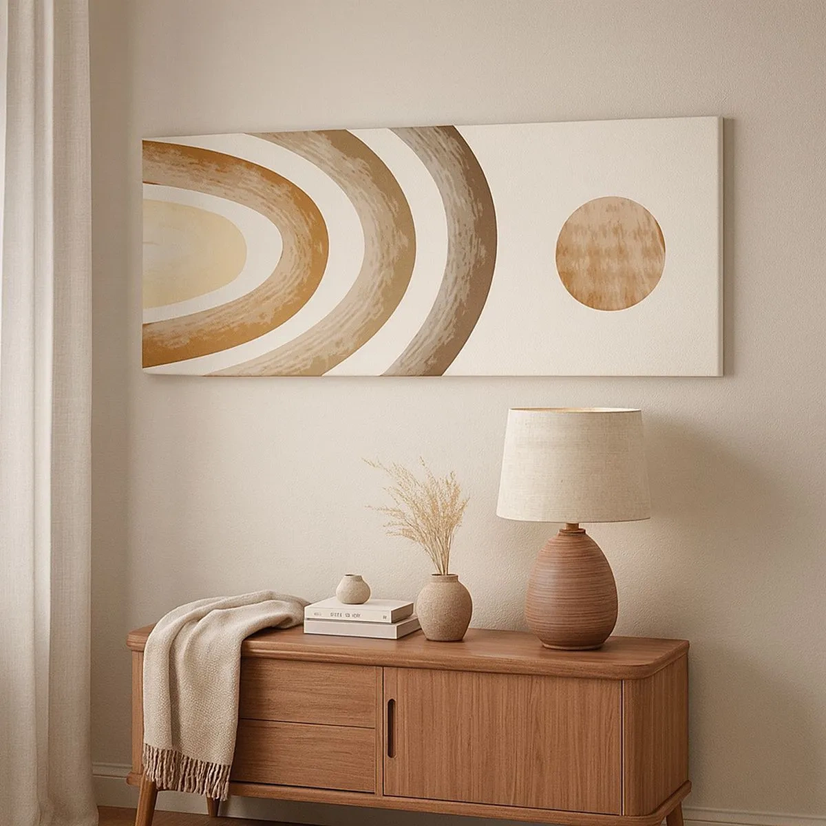 Cuadro sobre lienzo - Impresión de Imagen - En otro mundo - 100x40 cm