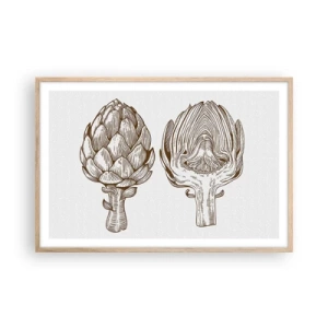 Póster en marco roble claro - Lección de anatomía - 91x61 cm