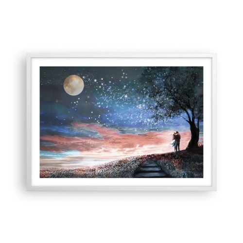 Póster en marco blanco - Un espectáculo estelar - 70x50 cm