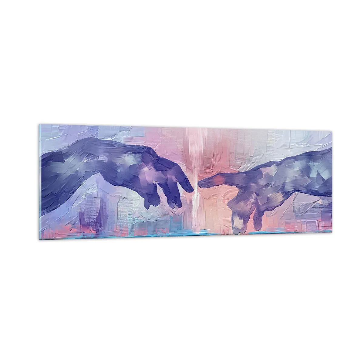 Cuadro sobre vidrio - Impresiones sobre Vidrio - Chispa divina de vida - 90x30 cm