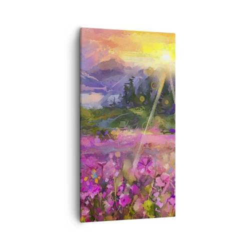 Cuadro sobre lienzo - Impresión de Imagen - En un valle bajo la protección del sol - 55x100 cm