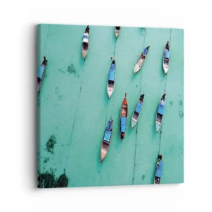 Cuadro sobre lienzo - Impresión de Imagen - En alegre espera - 30x30 cm