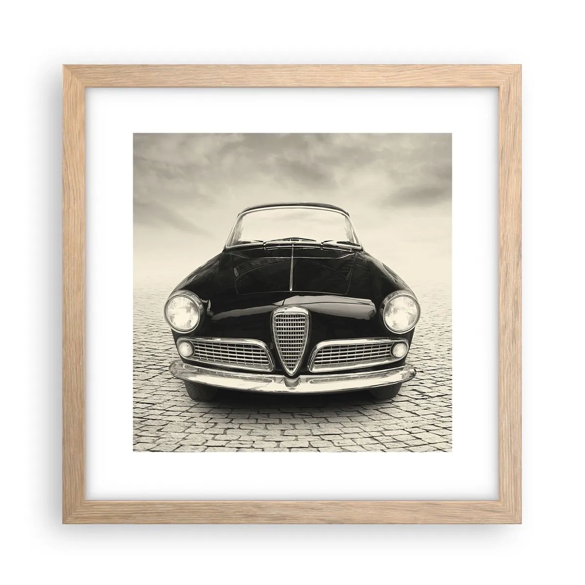 Póster en marco roble claro - ¿Y cómo no quererme? - 30x30 cm