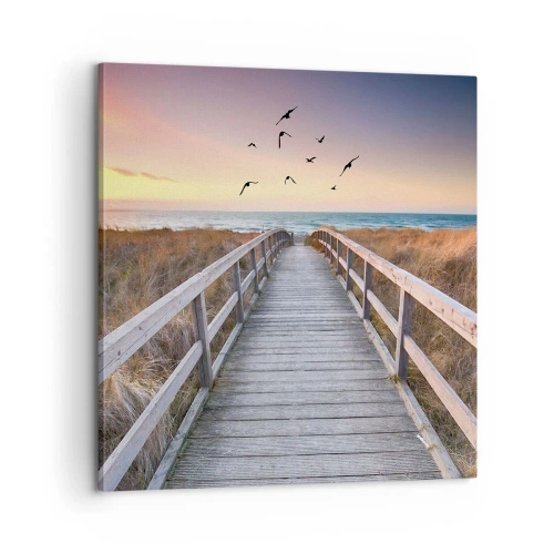 Cuadro sobre lienzo - Impresión de Imagen - Camino a lo desconocido - 60x60 cm