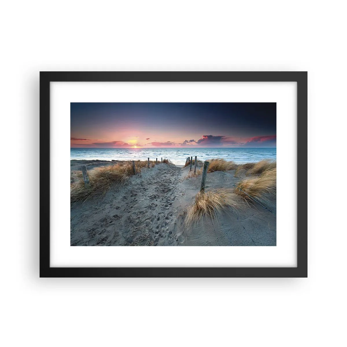 Póster en marco negro - Se derramó un arco iris de luminosidad.... - 40x30 cm