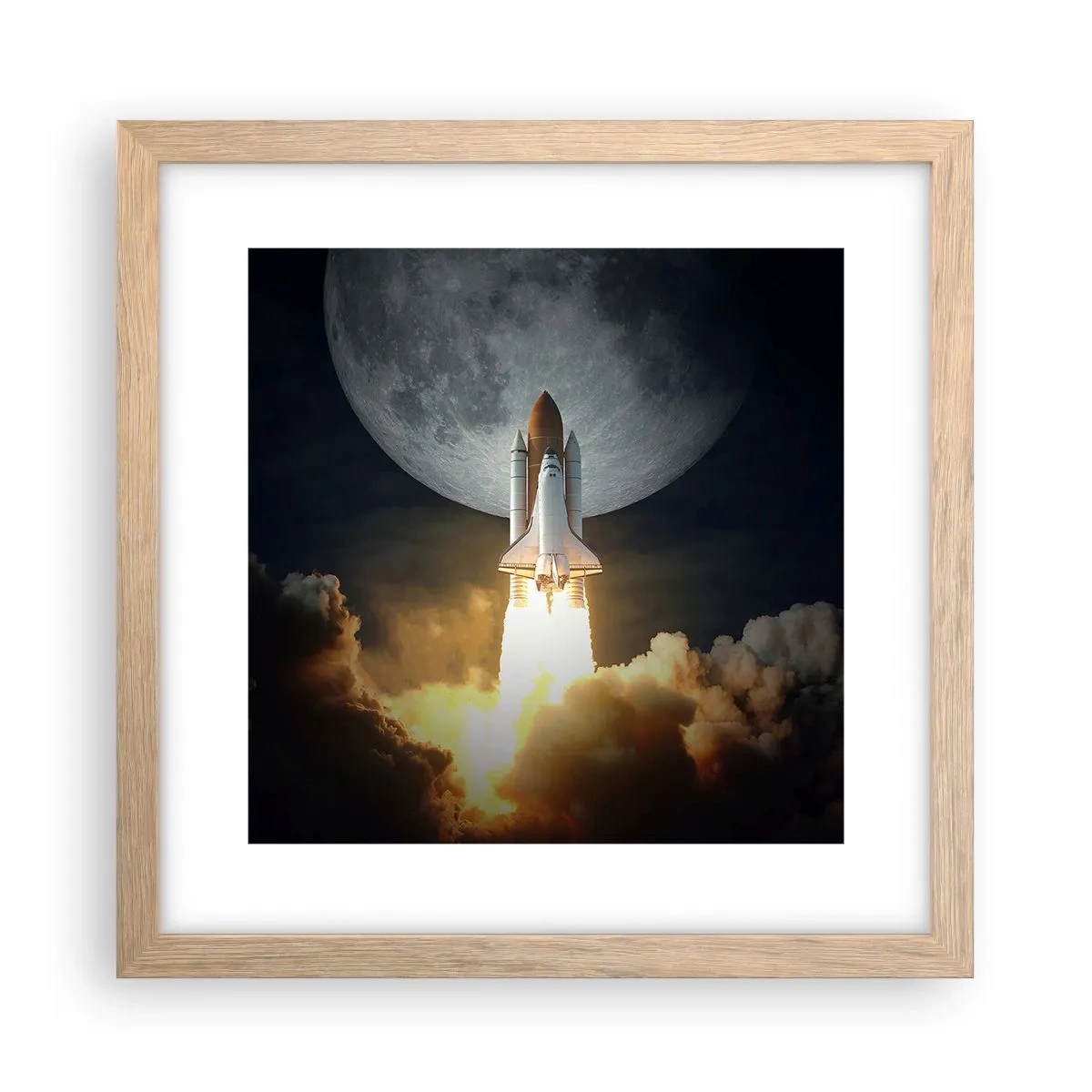 Póster en marco roble claro - El comienzo de una aventura sobrenatural - 30x30 cm