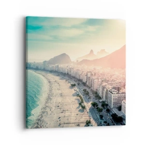 Cuadro sobre lienzo - Impresión de Imagen - Vacaciones perpetuas en Río - 40x40 cm