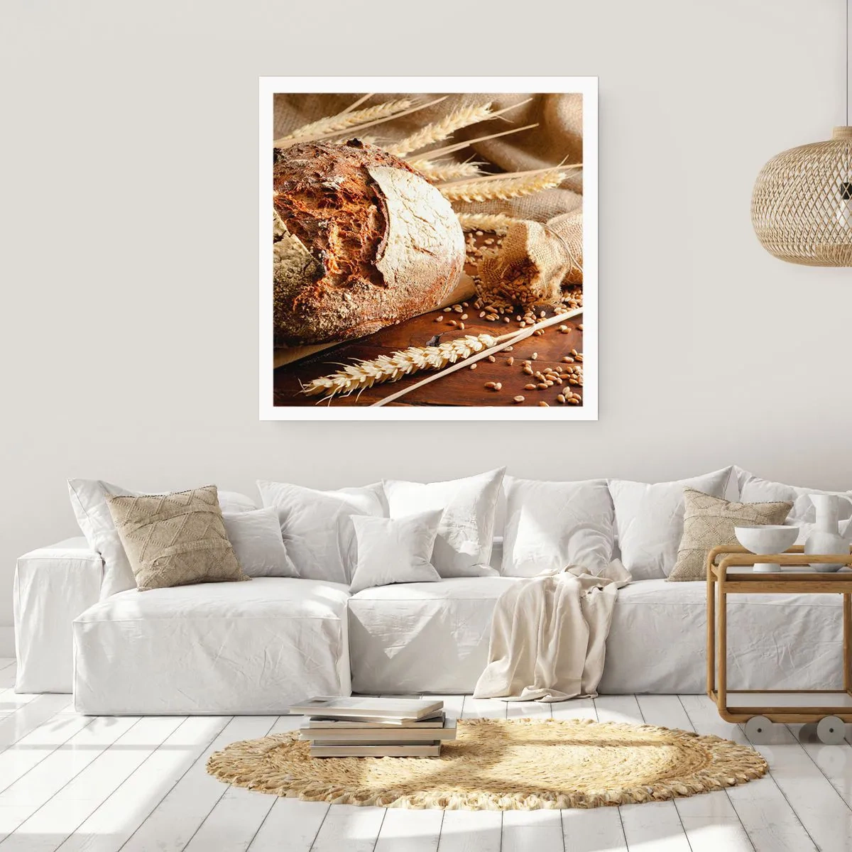 Póster - Apetitoso, fragante, crujiente - 60x60 cm