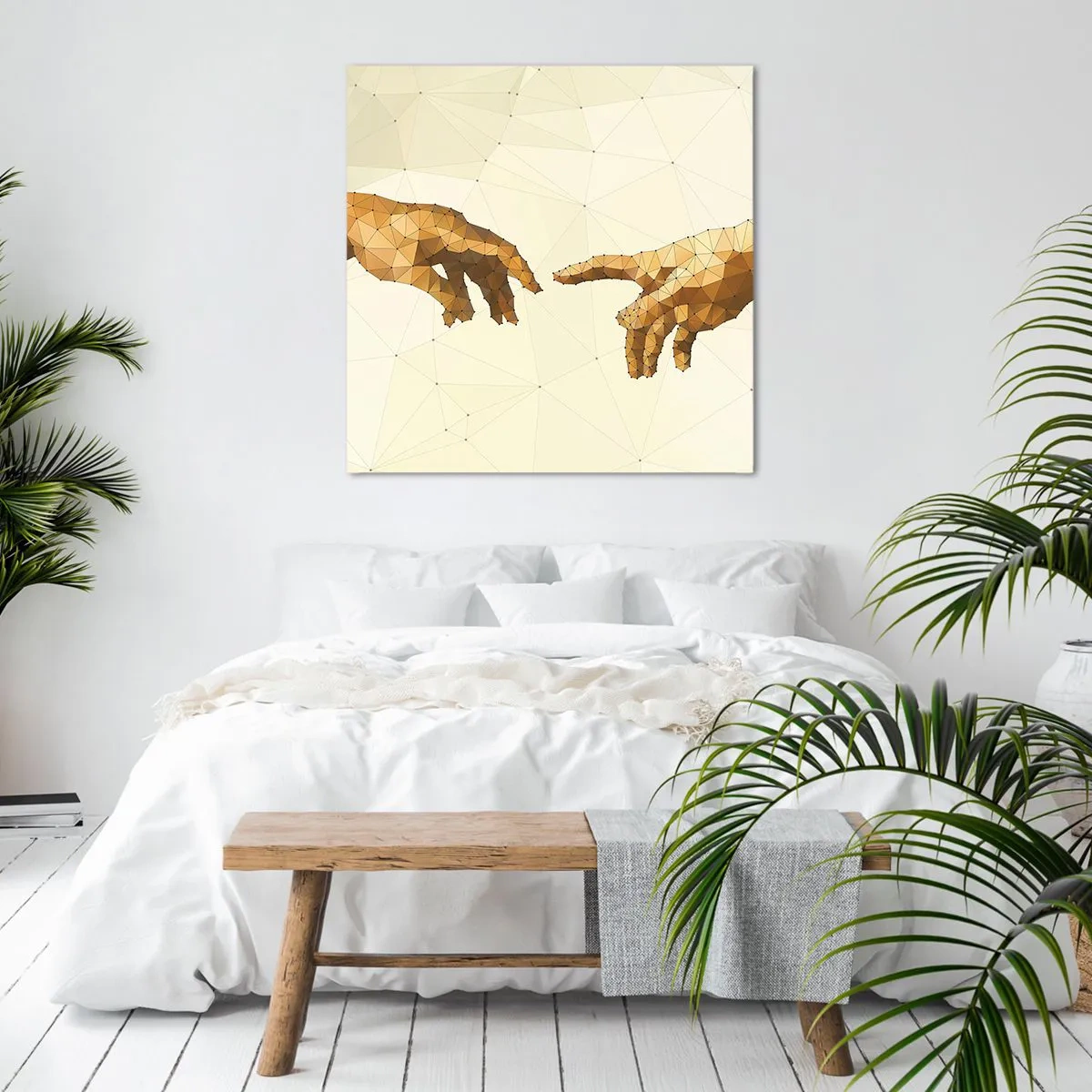 Cuadro sobre lienzo - Impresión de Imagen - Geometría divina - 50x50 cm