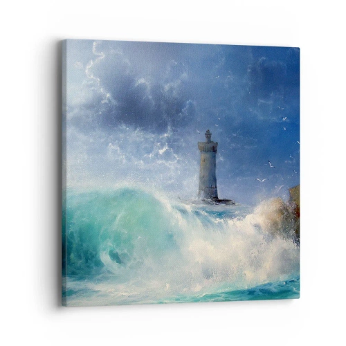 Cuadro sobre lienzo - Impresión de Imagen - En guardia contra los elementos - 40x40 cm