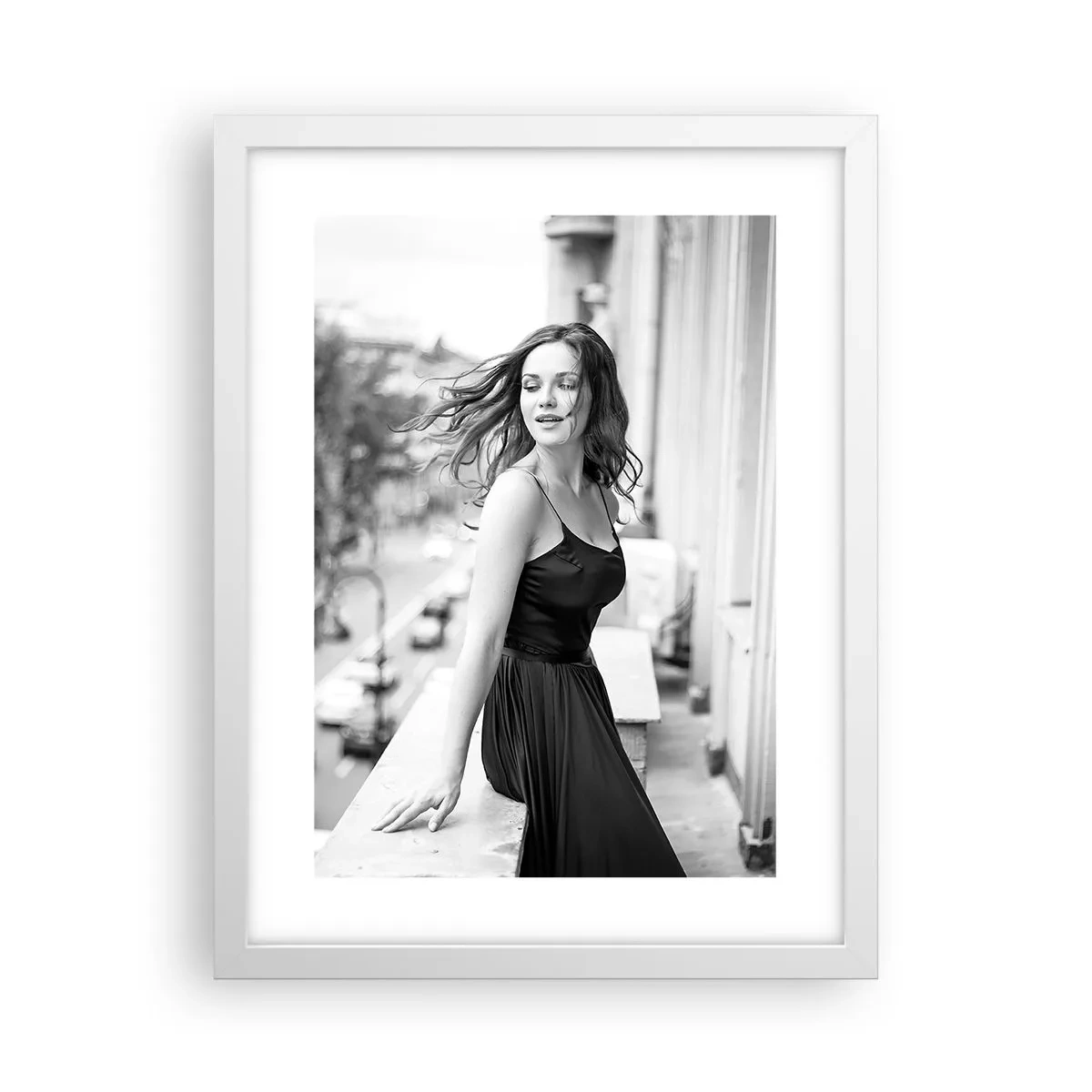 Póster en marco blanco - Ciertamente, parisina - 30x40 cm