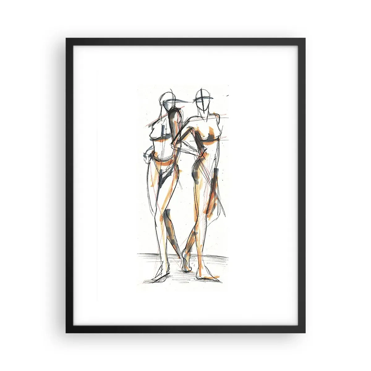 Póster en marco negro - Un estudio sobre el encanto - 40x50 cm