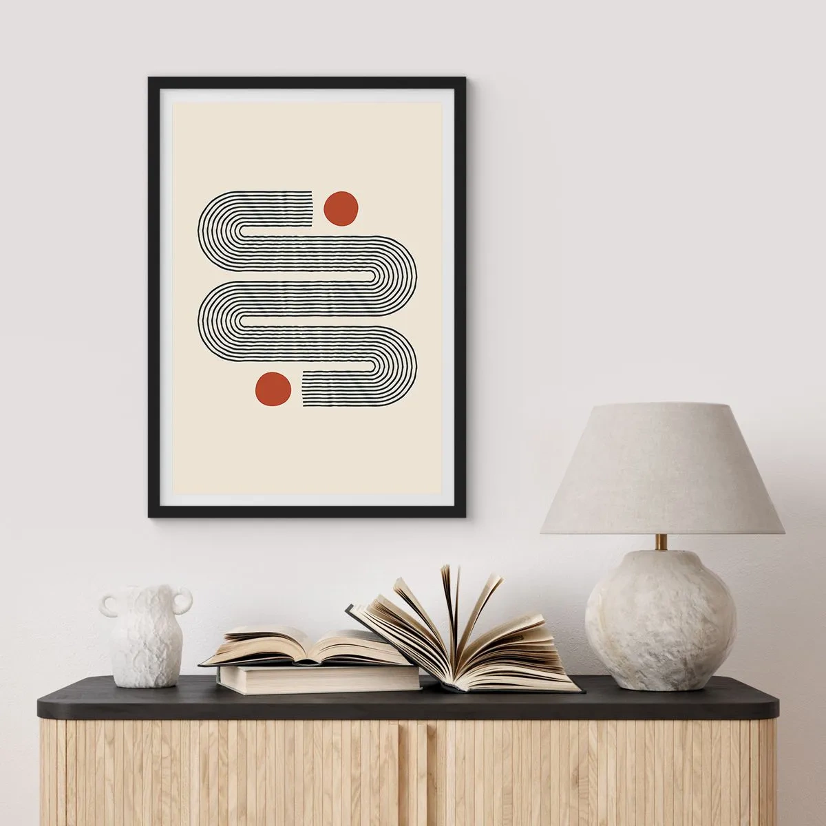 Póster en marco negro - De principio a fin - 61x91 cm