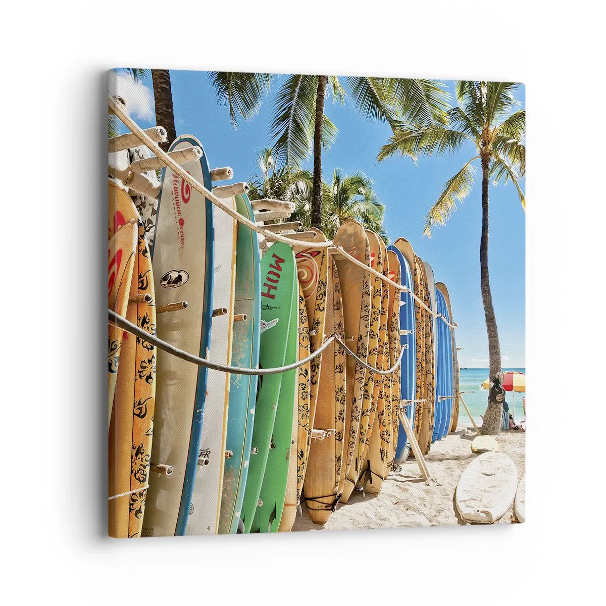 Cuadro sobre lienzo - Impresión de Imagen - Diversión soleada - 40x40 cm