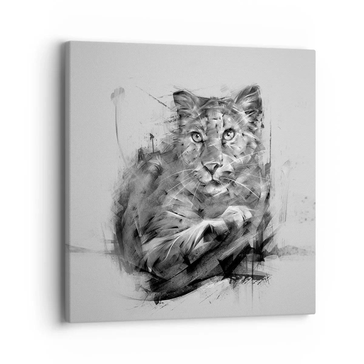 Cuadro sobre lienzo - Impresión de Imagen - Sí, estoy escuchando - 40x40 cm