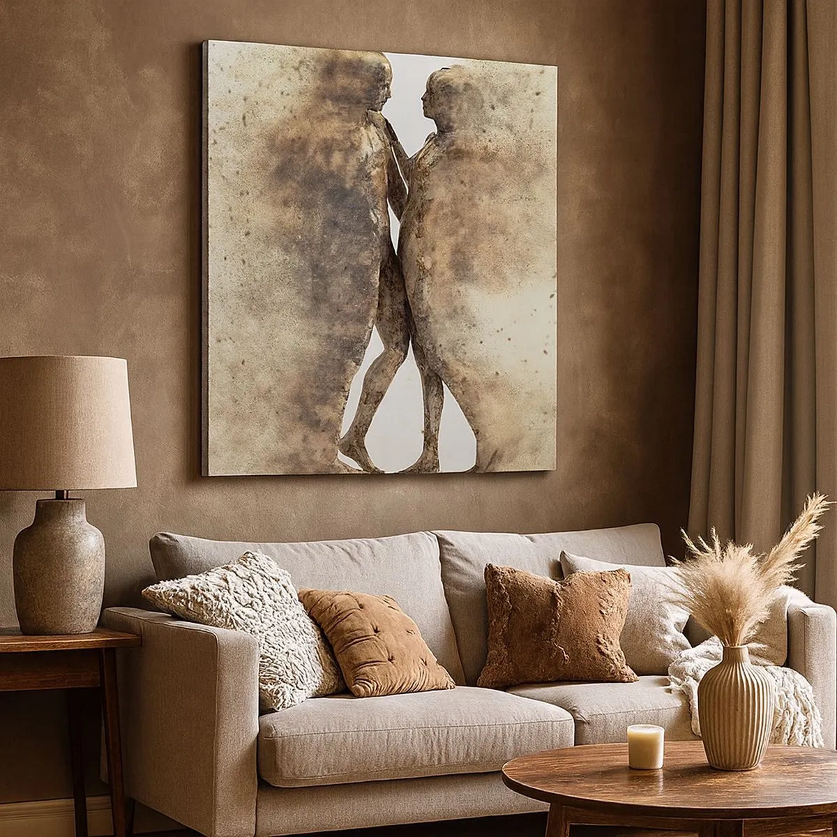 Cuadro sobre lienzo - Impresión de Imagen - Del polvo resurgieron para amar - 30x30 cm