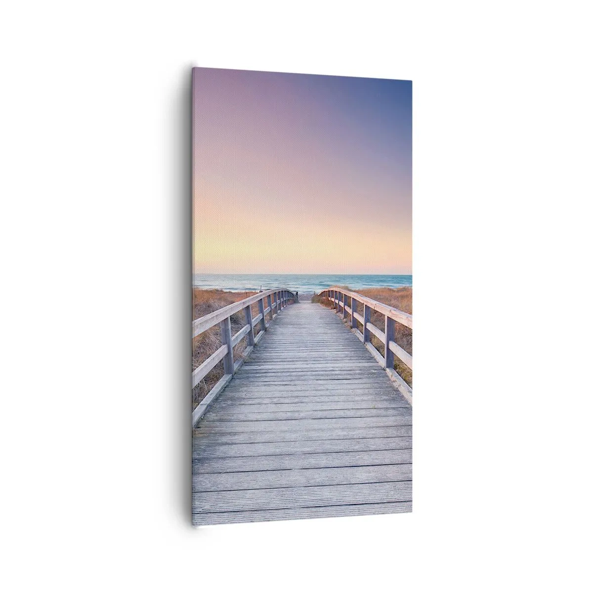 Cuadro sobre lienzo - Impresión de Imagen - Aurora vespertina del Báltico - 65x120 cm