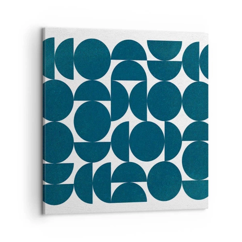Cuadro sobre lienzo - Impresión de Imagen - Círculos y semicírculos - 50x50 cm