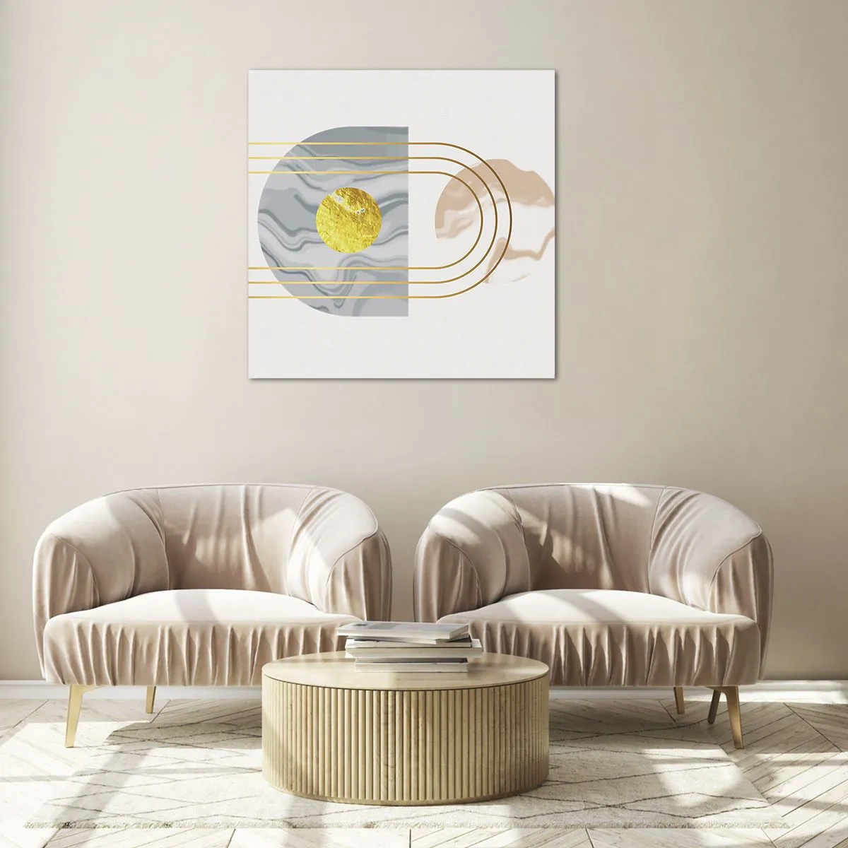 Cuadro sobre vidrio - Impresiones sobre Vidrio - Brillo y resplandor - 70x70 cm