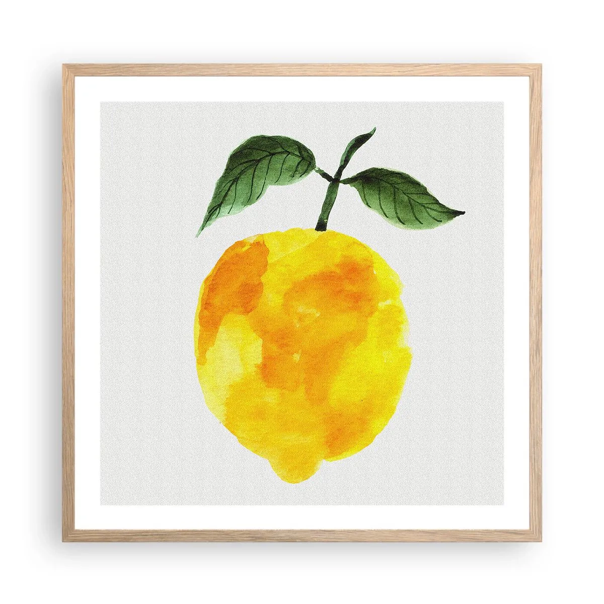 Póster en marco roble claro - Cómo conocer el sabor del sol - 60x60 cm