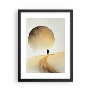 Póster en marco negro - Siempre un anhelo - 30x40 cm